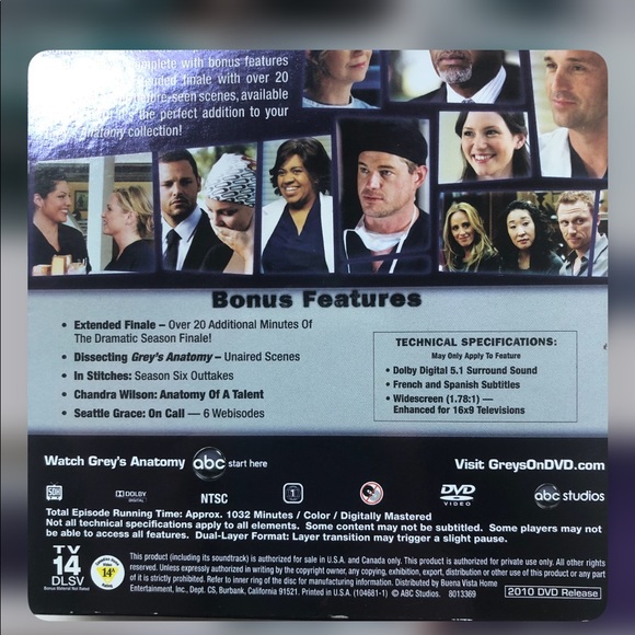 Grey’s Anatomy Season Six dvd BoxSet - Picture 7 of 8